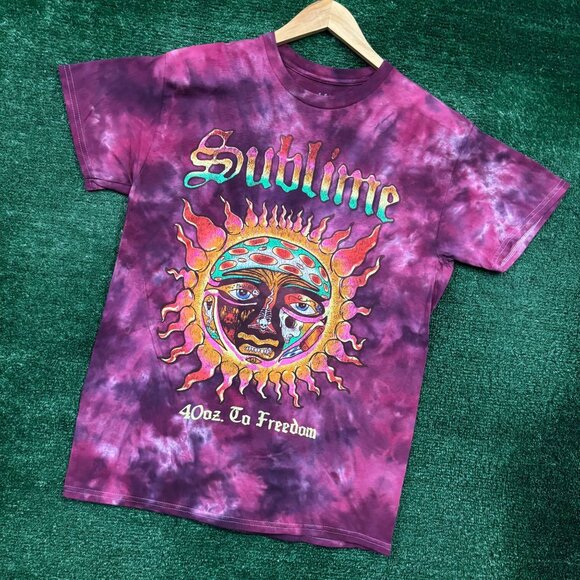Sublime 40oz to Freedom Rock Band Tie-Dye T-Shirt Size Medium - Picture 3 of 4